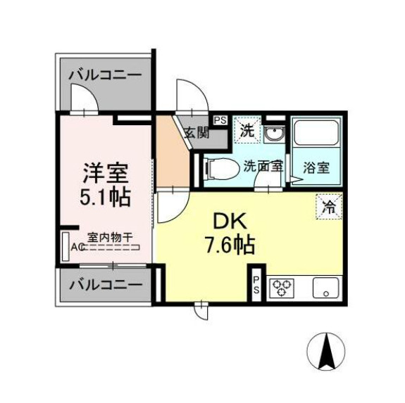 2階の間取り図