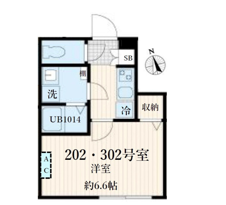 2階の間取り図