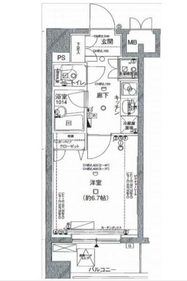 6階の間取り図