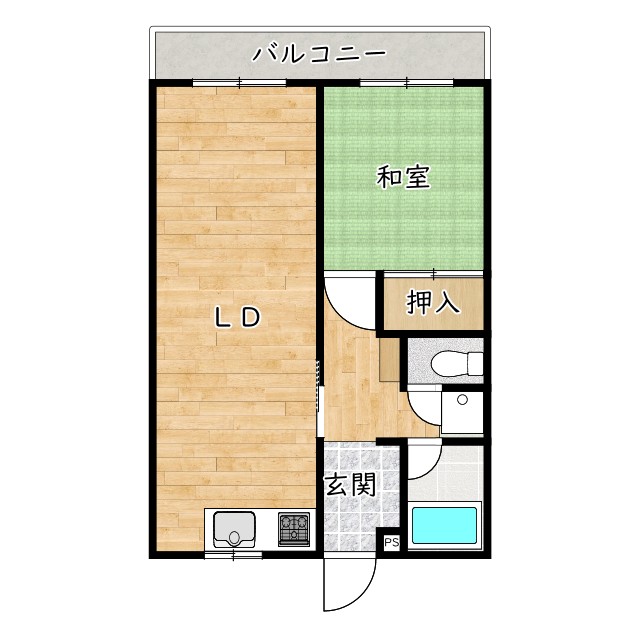 別号室の間取りです。ご参考までに
