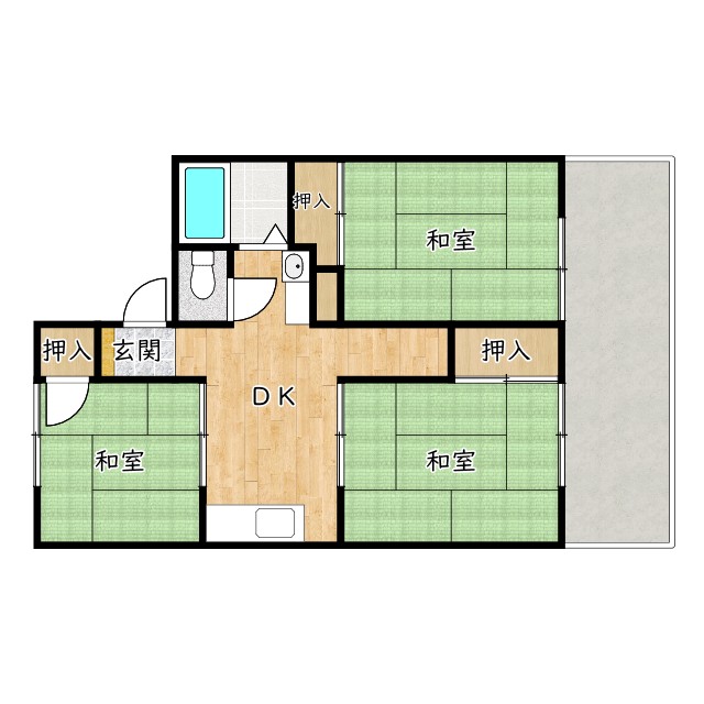 2階の間取り図