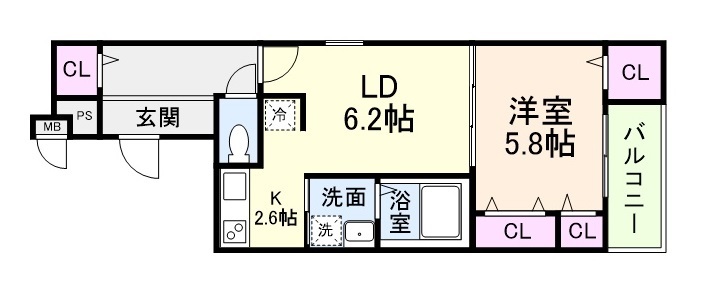 2階の間取り図