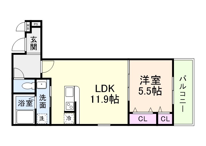 2階の間取り図