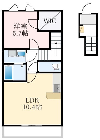 2階の間取り図