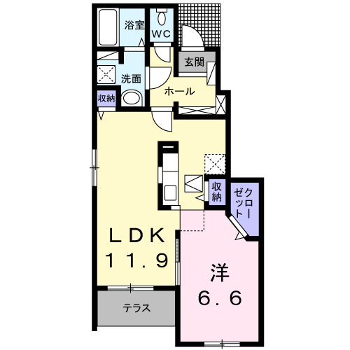 1階の間取り図