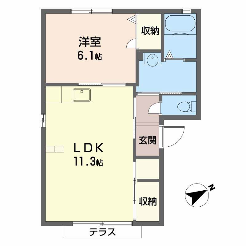 1階の間取り図