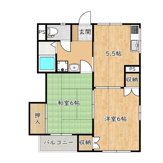 2階の間取り図