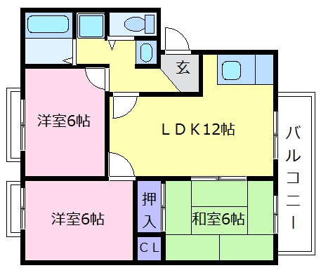 2階の間取り図