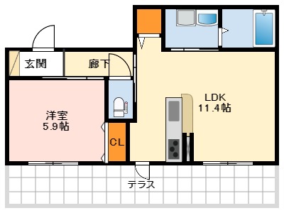 1階の間取り図