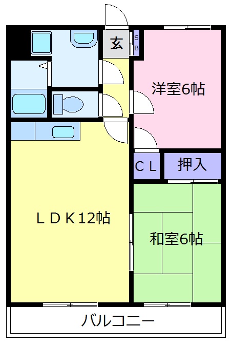 2階の間取り図