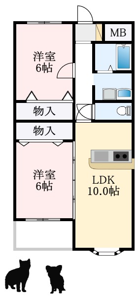 2階の間取り図
