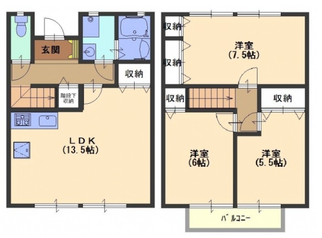 1階の間取り図