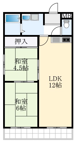 2階の間取り図