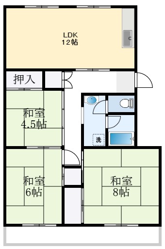1階の間取り図