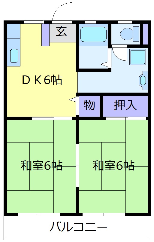 2階の間取り図