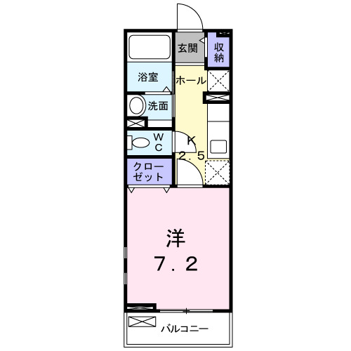 2階の間取り図