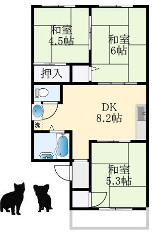 1階の間取り図