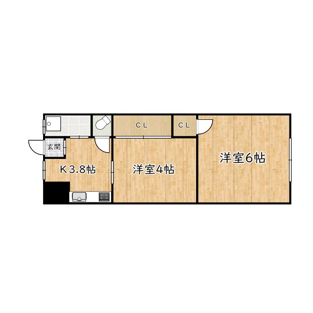 1階の間取り図
