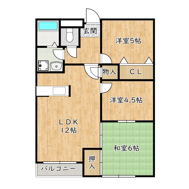1階の間取り図