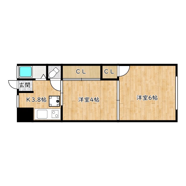 2階の間取り図