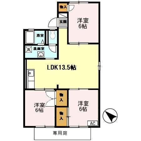 1階の間取り図