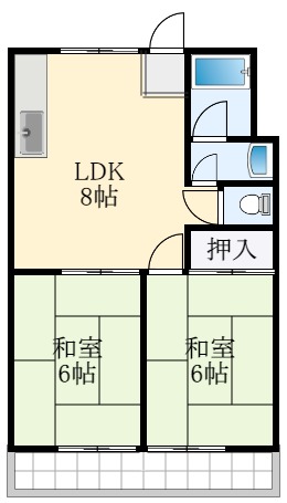 2階の間取り図