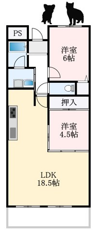4階の間取り図