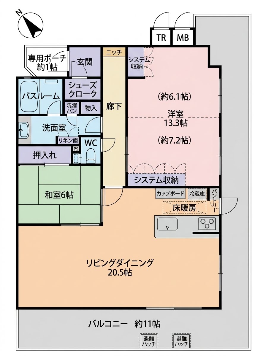 3階の間取り図