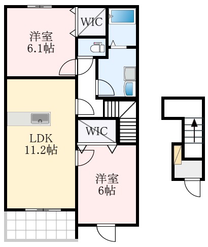 2階の間取り図