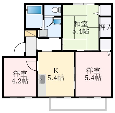1階の間取り図