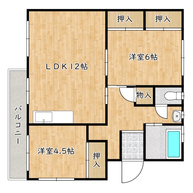 4階の間取り図