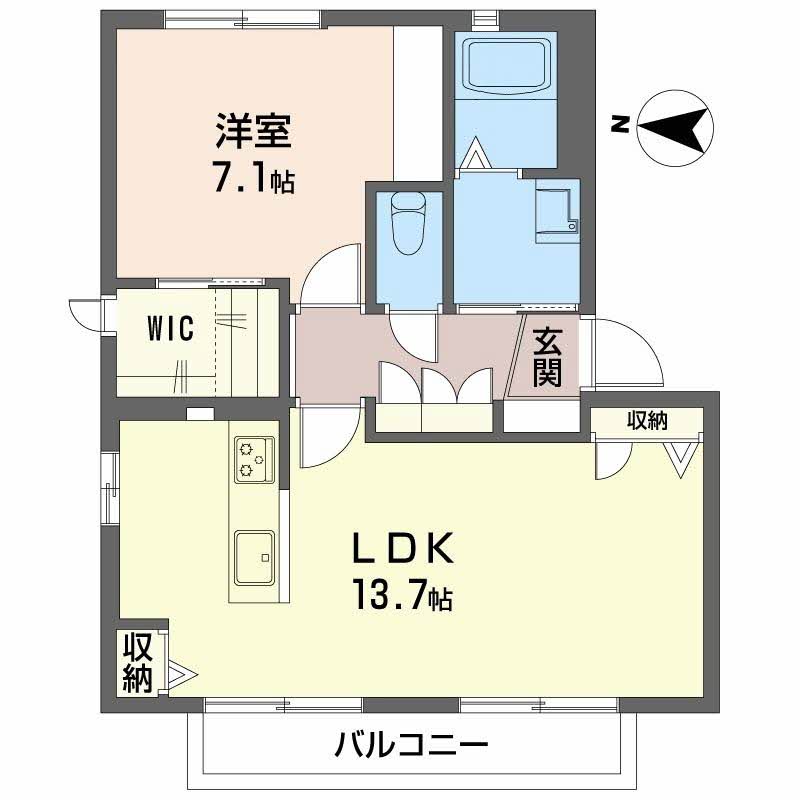 2階の間取り図