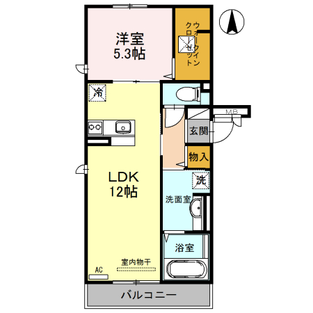 1階の間取り図