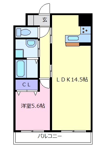 4階の間取り図