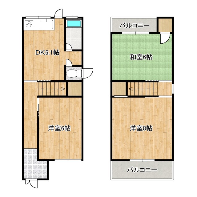 -階の間取り図