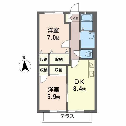 1階の間取り図