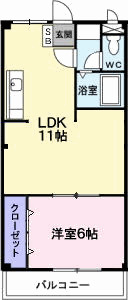 2階の間取り図