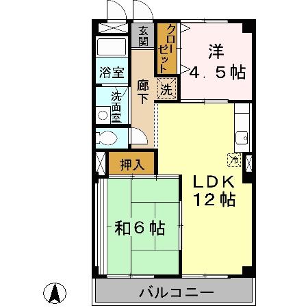 1階の間取り図