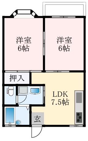 2階の間取り図