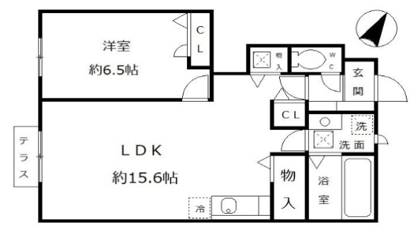 1階の間取り図