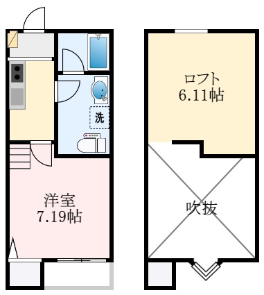 2階の間取り図