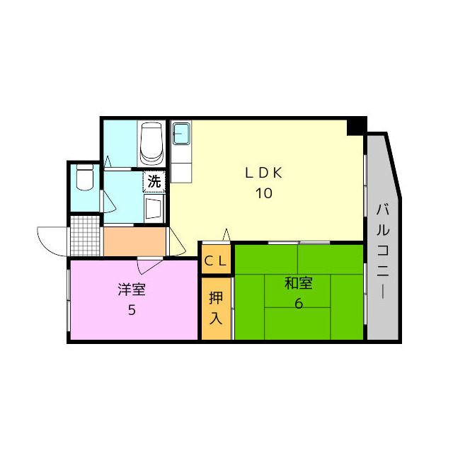 2階の間取り図