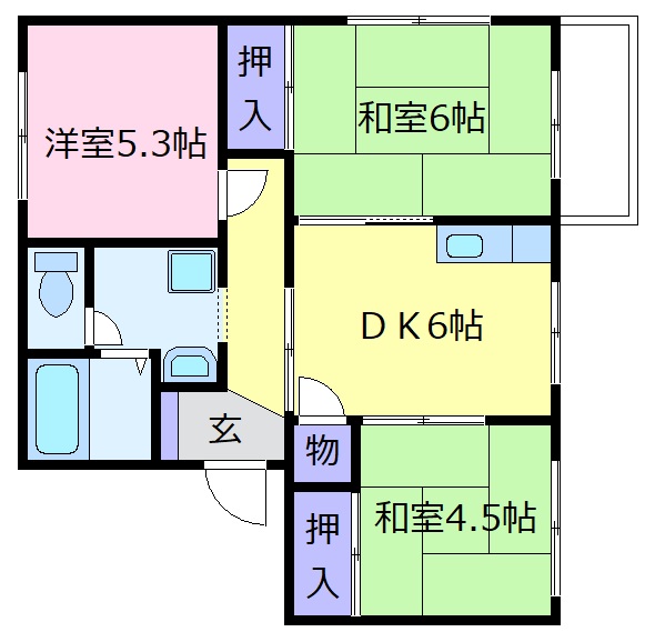 1階の間取り図