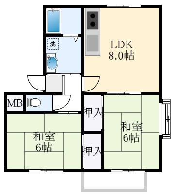 2階の間取り図