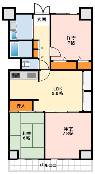 3階の間取り図