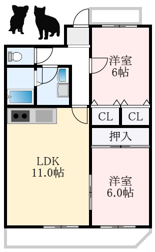 3階の間取り図