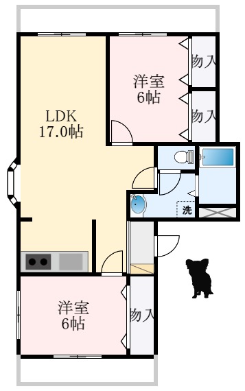2階の間取り図