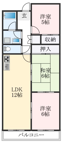 6階の間取り図