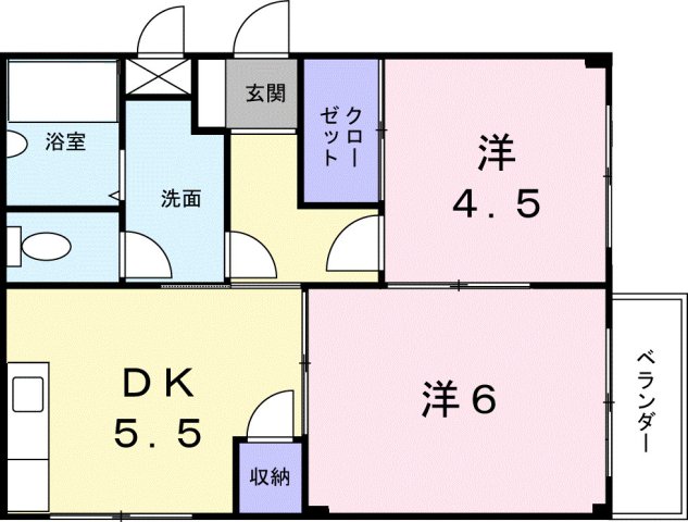 2階の間取り図