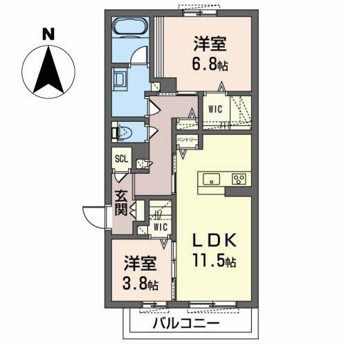 1階の間取り図